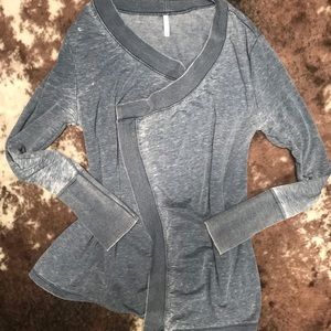 Burnout open front cardigan